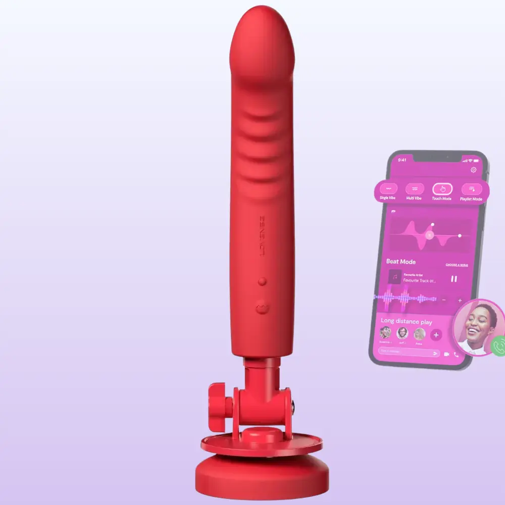 Lovense Mission 2 App-Controlled Touch-Sensitive Telefon Uyumlu Hareketli Vibratör
