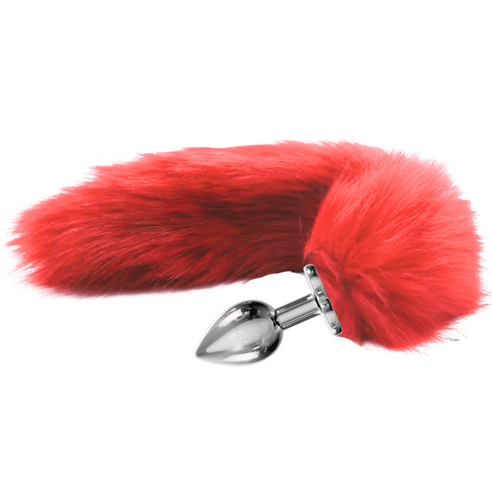 The Anal Fantasy Tail Kuyruklu Metal Anal Plug-Red