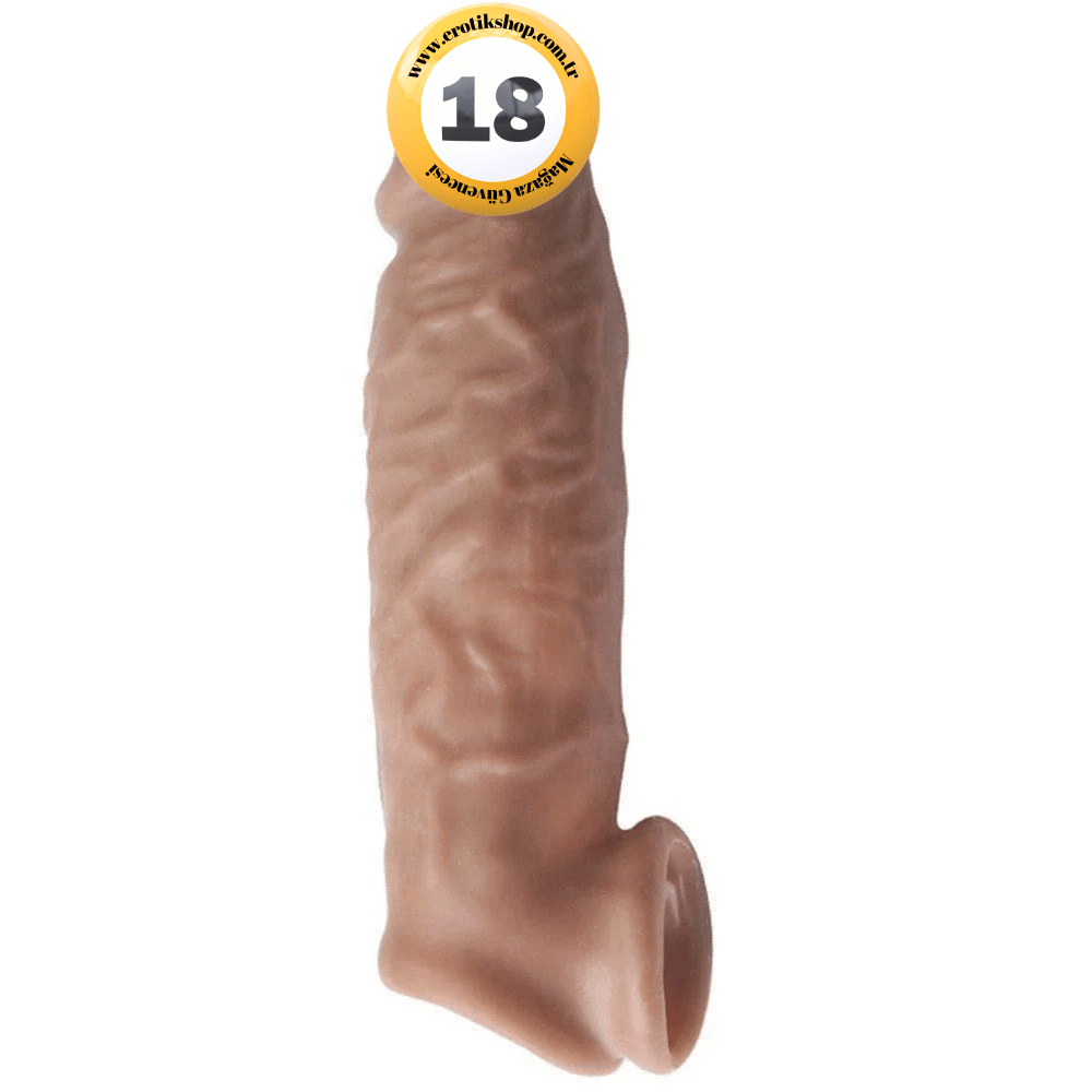 The Penis Sleeve Mega Enlarger Maxx Testik Destekli Penis Kılıfı