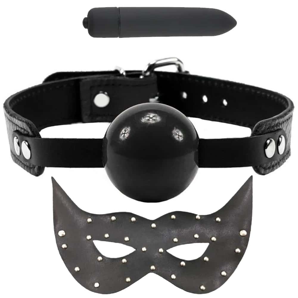 The Fetish Fantasy Series Master Ball Gag Ağız Topu Vibratörlü Set-Siyah