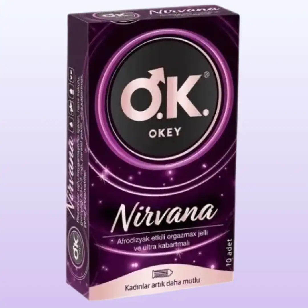 Okey Nirvana 10'lu Paket Prezervatif Kondom