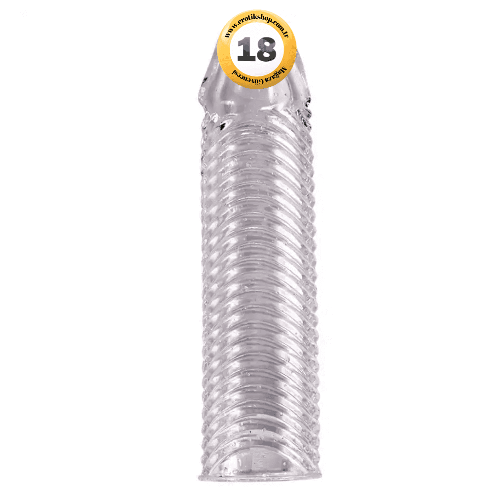 Shequ Dylan Penis Sleeve Silikon Şeffaf Penis Kılıfı SQ-ML10010