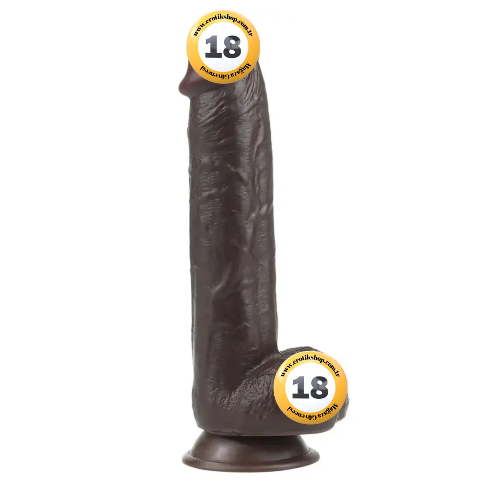 Lovetoy Sliding Skin Dildo Hareketli Deri Özellikli 23.5 Realistik Zenci Penis