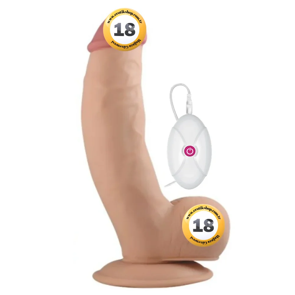 Lovetoy The Ultra Soft Dude Dildo 20 Cm Titreşimli Realistik Penis LV1093
