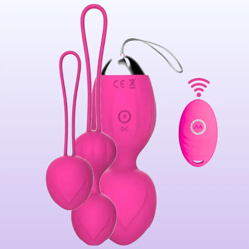 The Balls Exuis Uzaktan Kumandalı Kegel Egzersiz Topu-Red