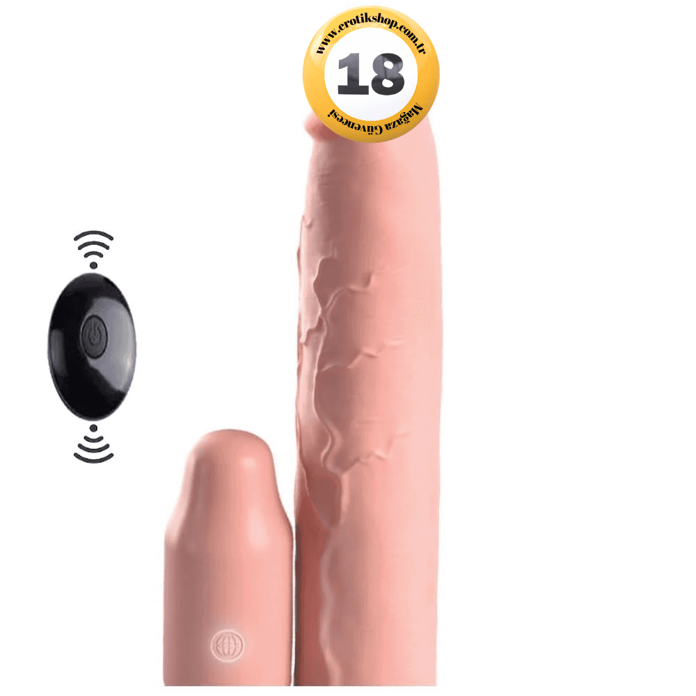 Pipedream Fantasy X-Tensions Elite Silicone 3'' Titreşimli Amerikan Penis Kılıfı