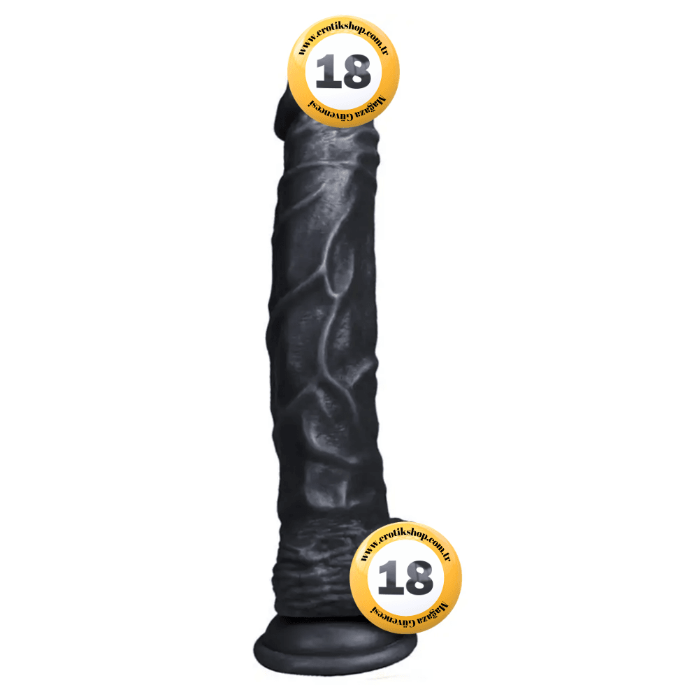 Xise Dildo Series Knight Flexible Realistik Penis XS-WBC10002-Black
