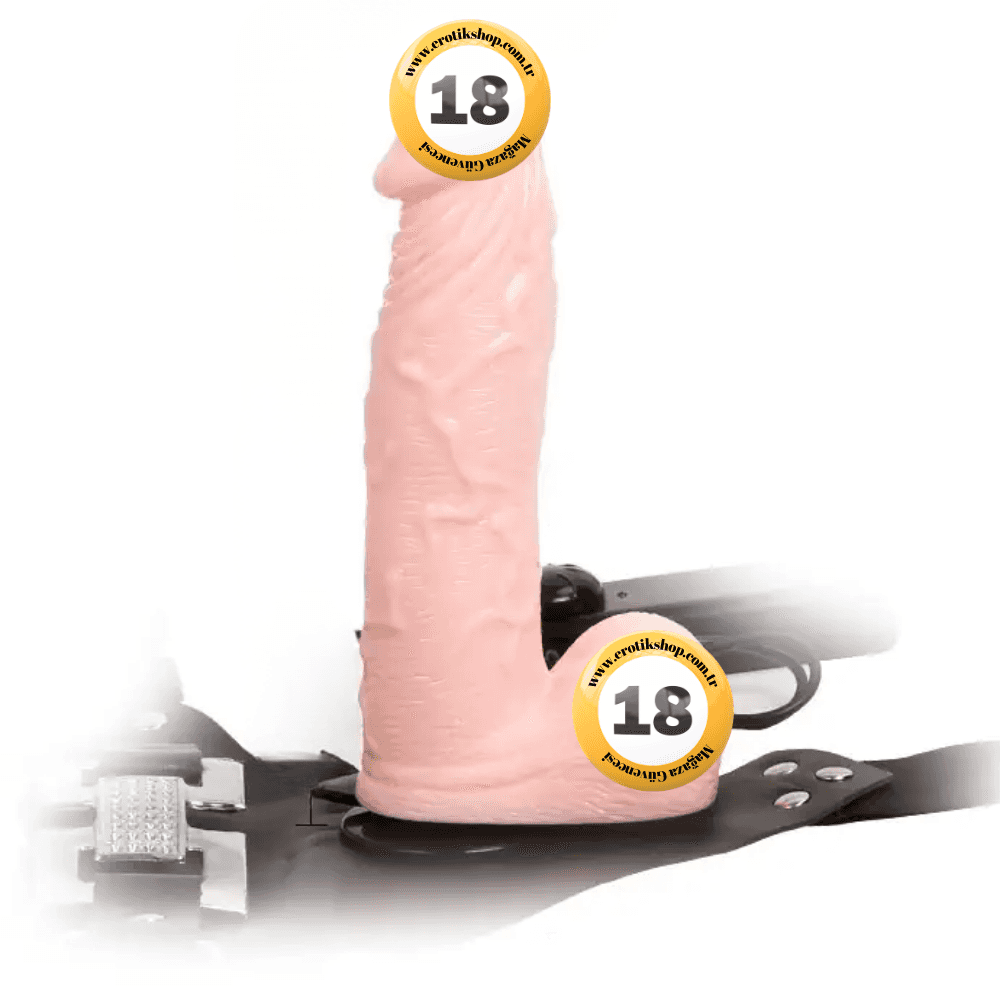 Baile Ultra Passionate Harness Kemerli Titreşimli Realistik Penis