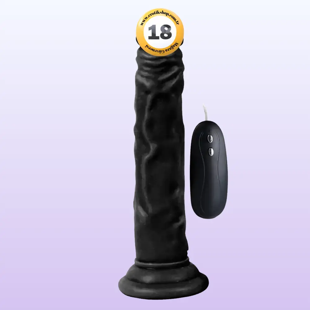 Xise Dildo Series Naturo 18.5 cm Titreşimli Realistik Penis XS-WBC10024-Black