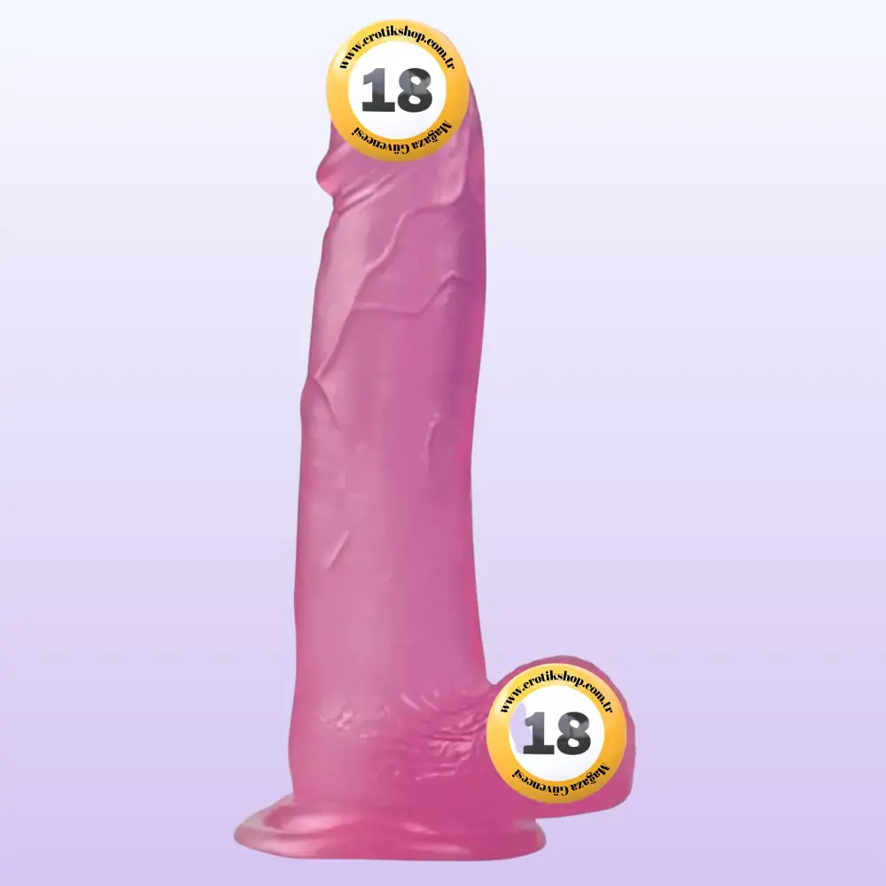 Lovetoy Jelly Studs Pink Large 20 cm Jel Dildo LV3100