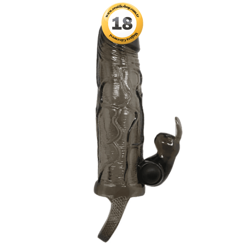 Baile Brave Man Penis Extension Klitoris Uyarıcılı Titreşimli Penis Kılıfı BI-026225-1