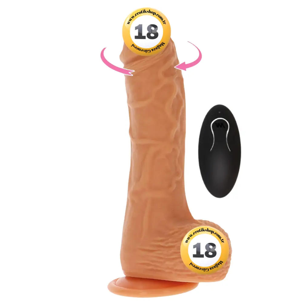 ToyJoy Naked Rotating Dildo Silicone Dönebilen Hareketli Penis 21 Cm