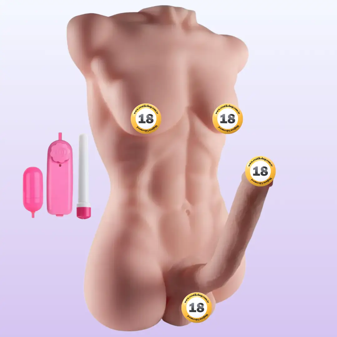 The Woman Masturbation Jack Titreşimli ve Isıtmalı Yarım Vücut Erkek Mastürbatör