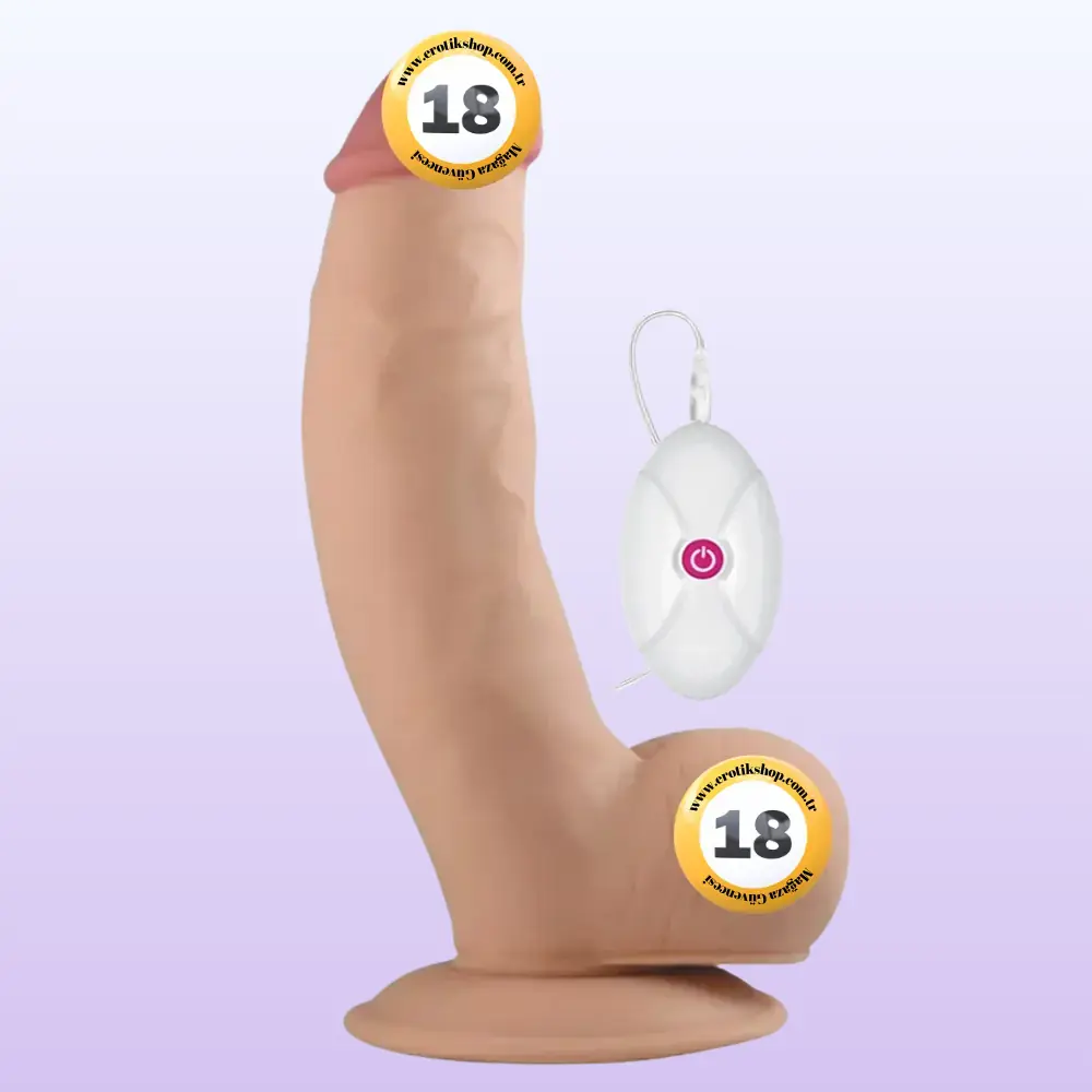 Lovetoy The Ultra Soft Dude Dildo 20 Cm Titreşimli Realistik Penis LV1093