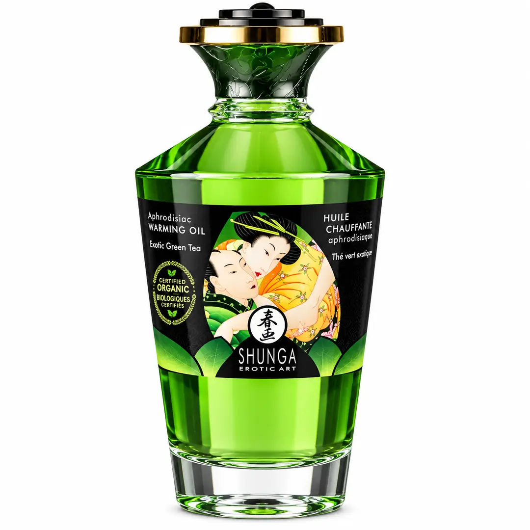 Shunga Aphrodisiac Warming Oil Green Tea Aromalı Isıtımalı Masaj Yağı 100 Ml.