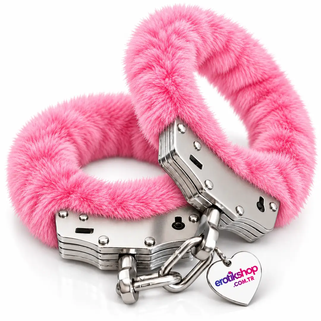 The Fetish Fantasy Series Metalic Hand Cuffs Peluşlu Metal Kelepçe-Pembe