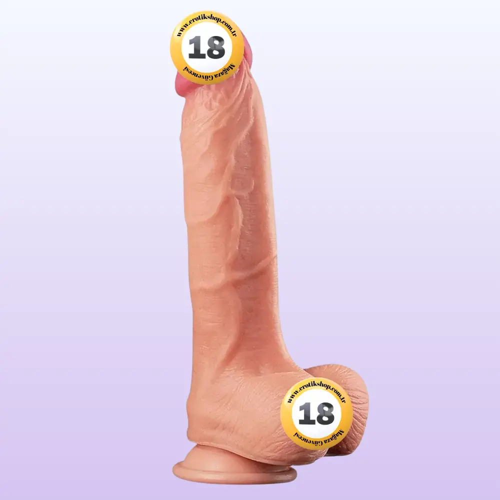 Lovetoy Dual Layered Platinum Silicone Cock 25 cm Realistik Penis LV411010