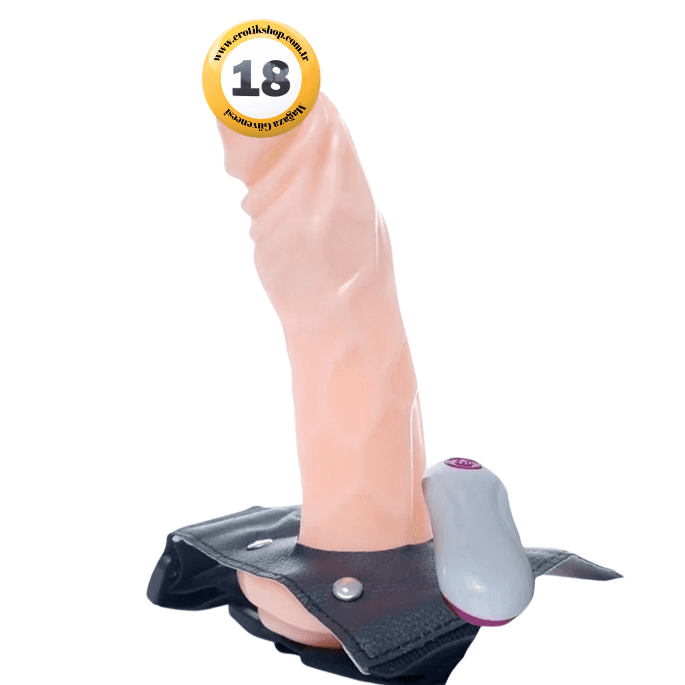 The Strap-On Me! 19 cm İçi Boş Belden Bağlamalı Titreşimli Penis