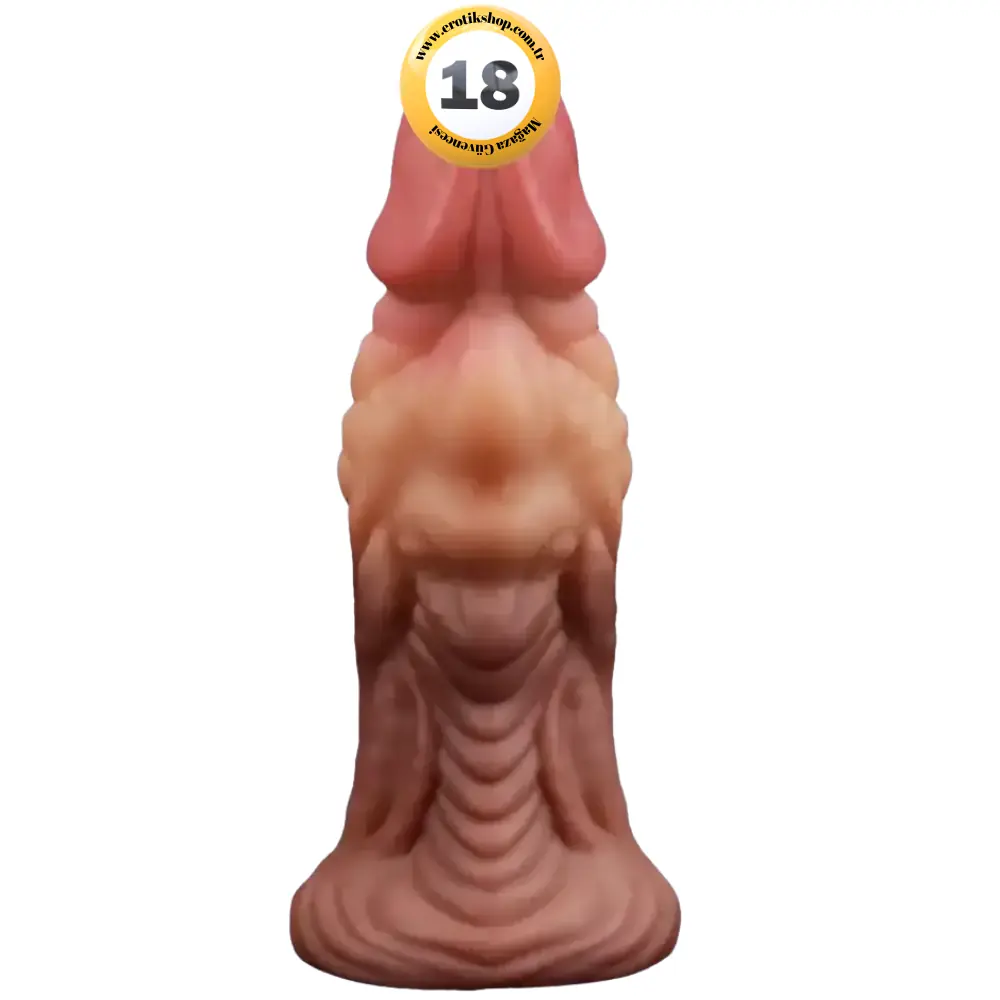 Lovetoy Dual Layered Platinum Silicone 18 Cm Monster Realistik Dildo