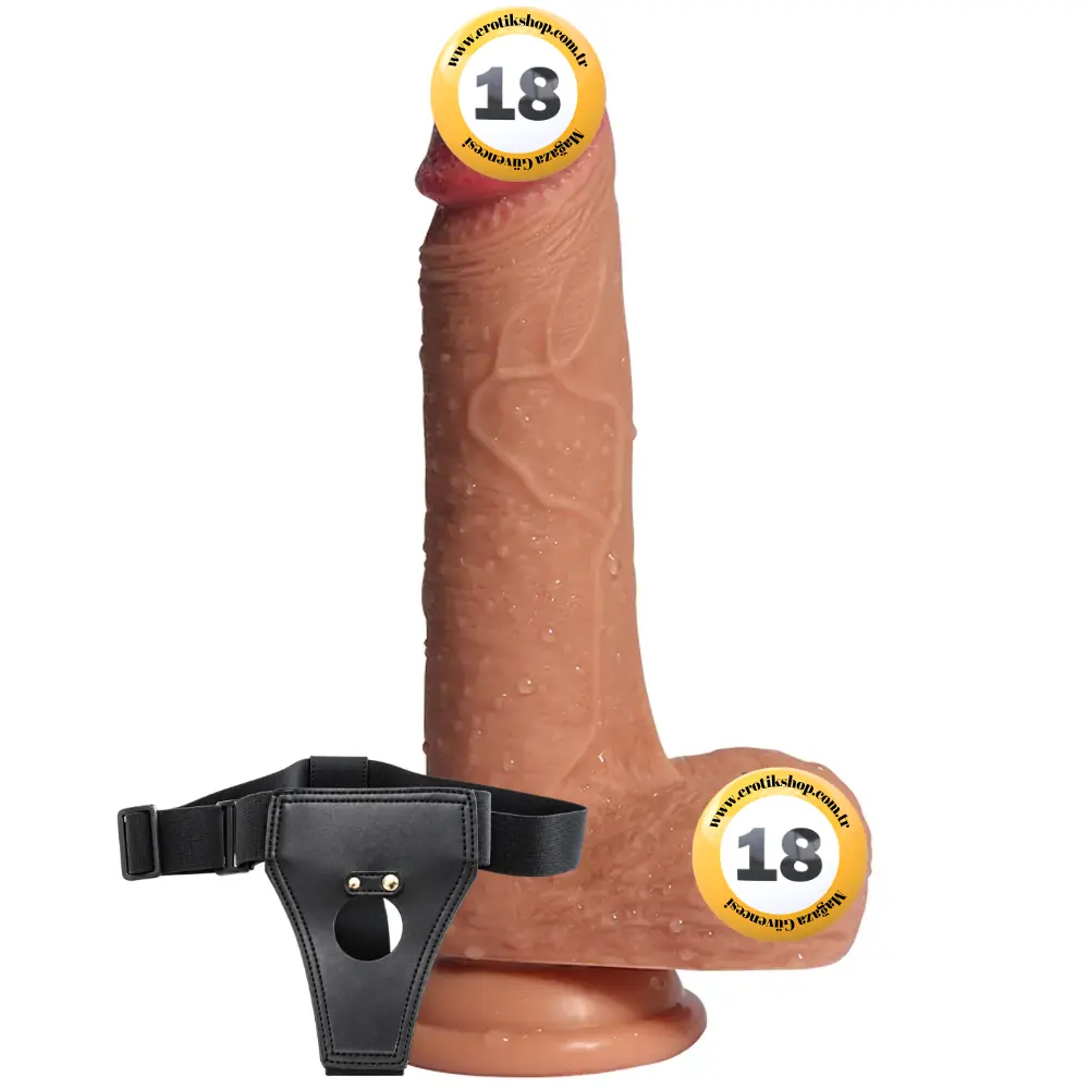 Shequ Little Dean Belden Bağlamalı 19.5 Cm Strapon Realistik Penis
