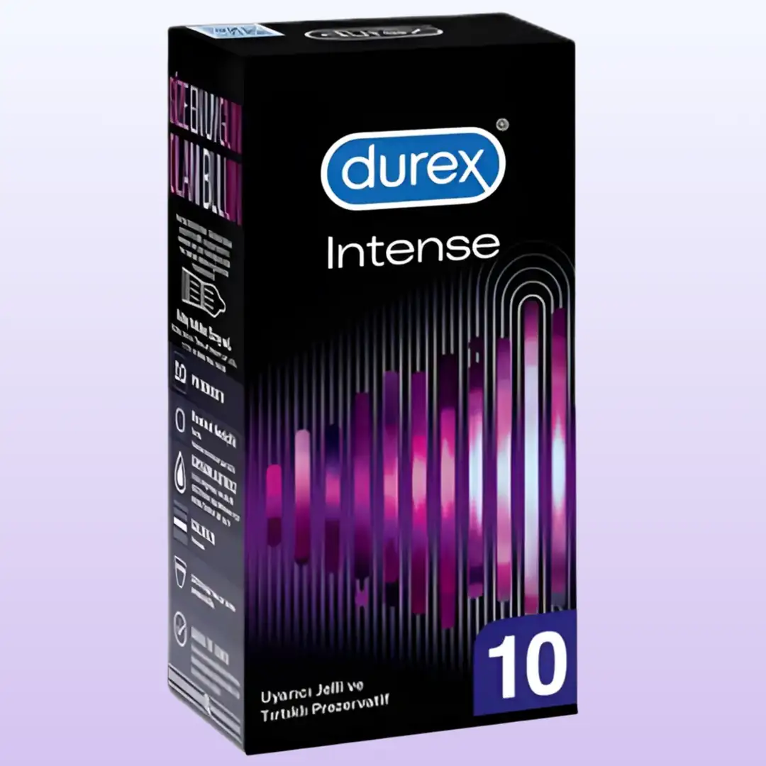 Durex Intense Prezervatif 10’lu Paket Maksimum Haz ve Uyarıcı Etki