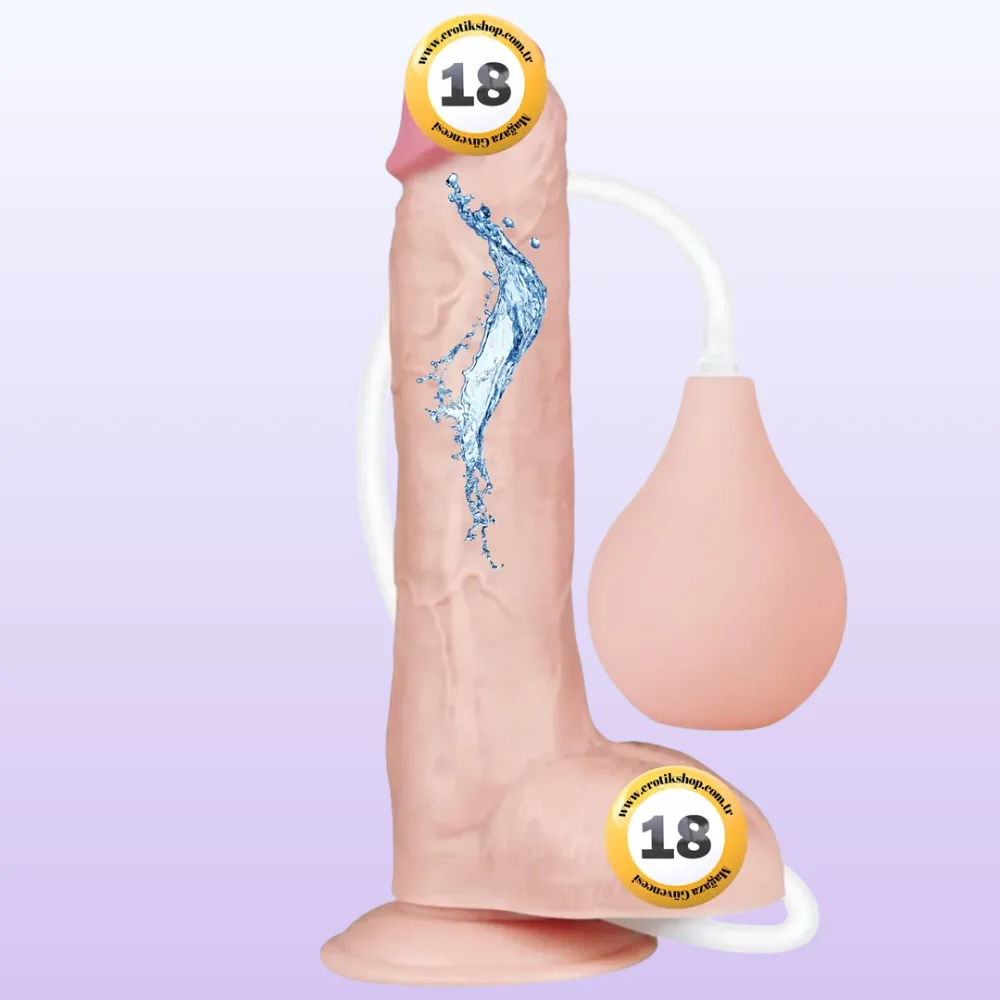 Lovetoy Squirt Extreme Dildo 25 Cm Boşalabilir Realistik Penis LV116022