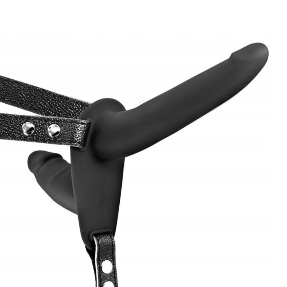 The Strap-On Me! Double Penetrix Strap-On Biseksuel Dildo - Black