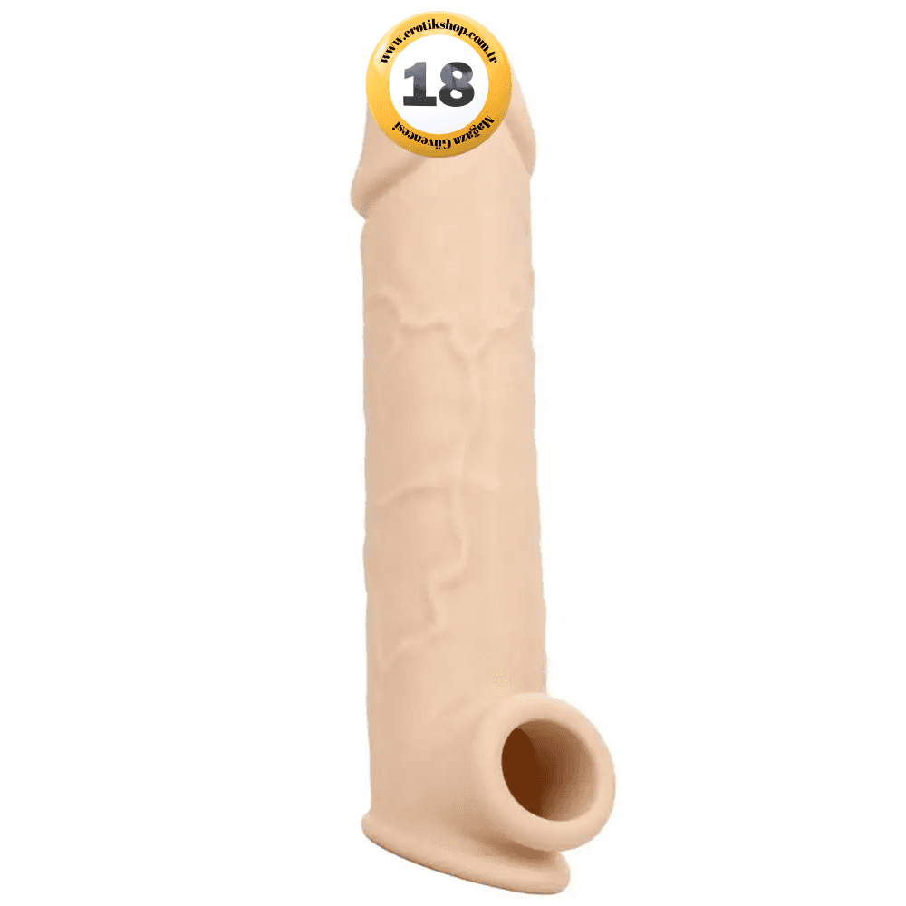 Calexotics Life-Like Extension 5 Cm Uzatmalı Et Dokulu Realistik Penis Kılıfı-Ten