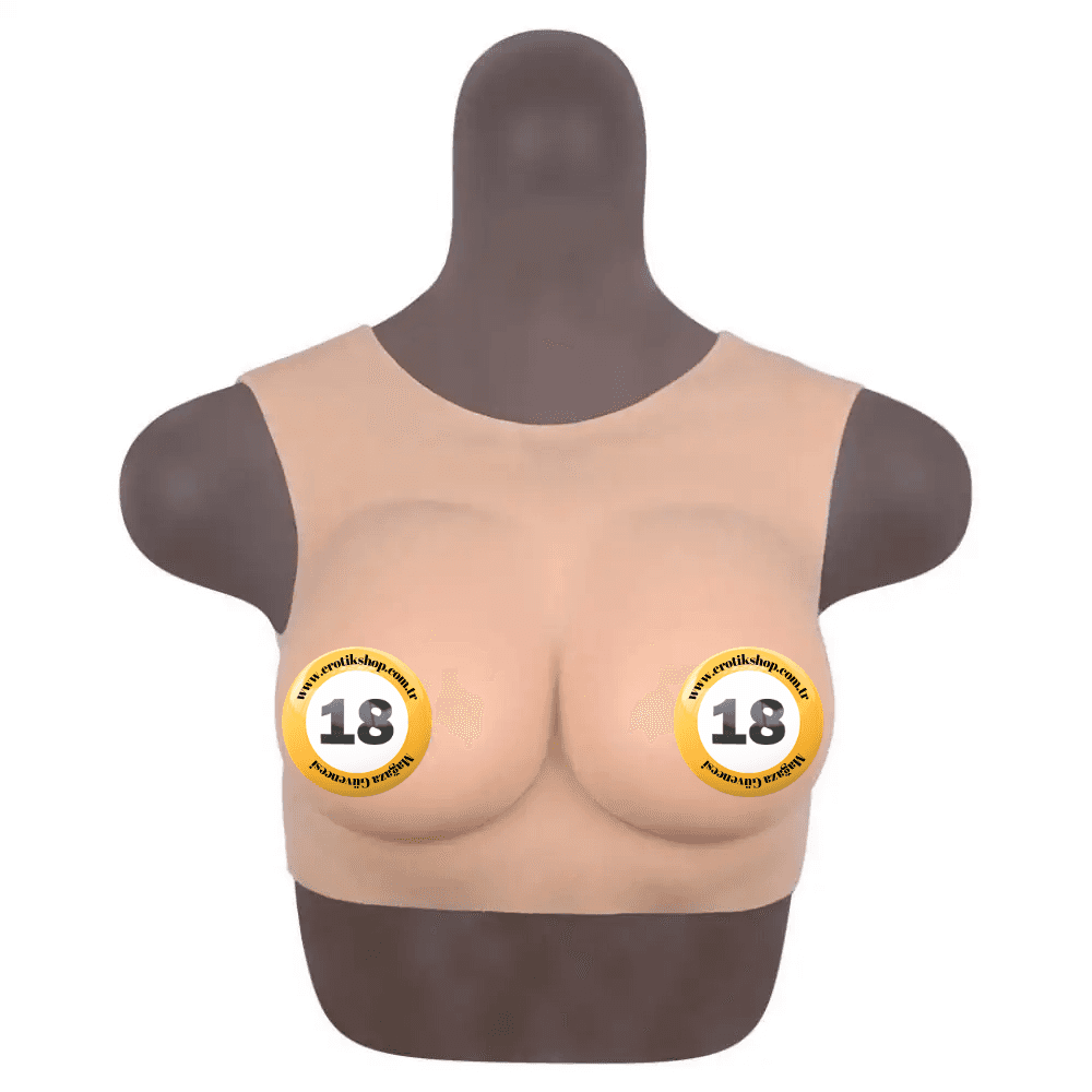 Xise Bodysuit Crossdresser Brown Askılı Giyilebilir Silikon Göğüs Cup B