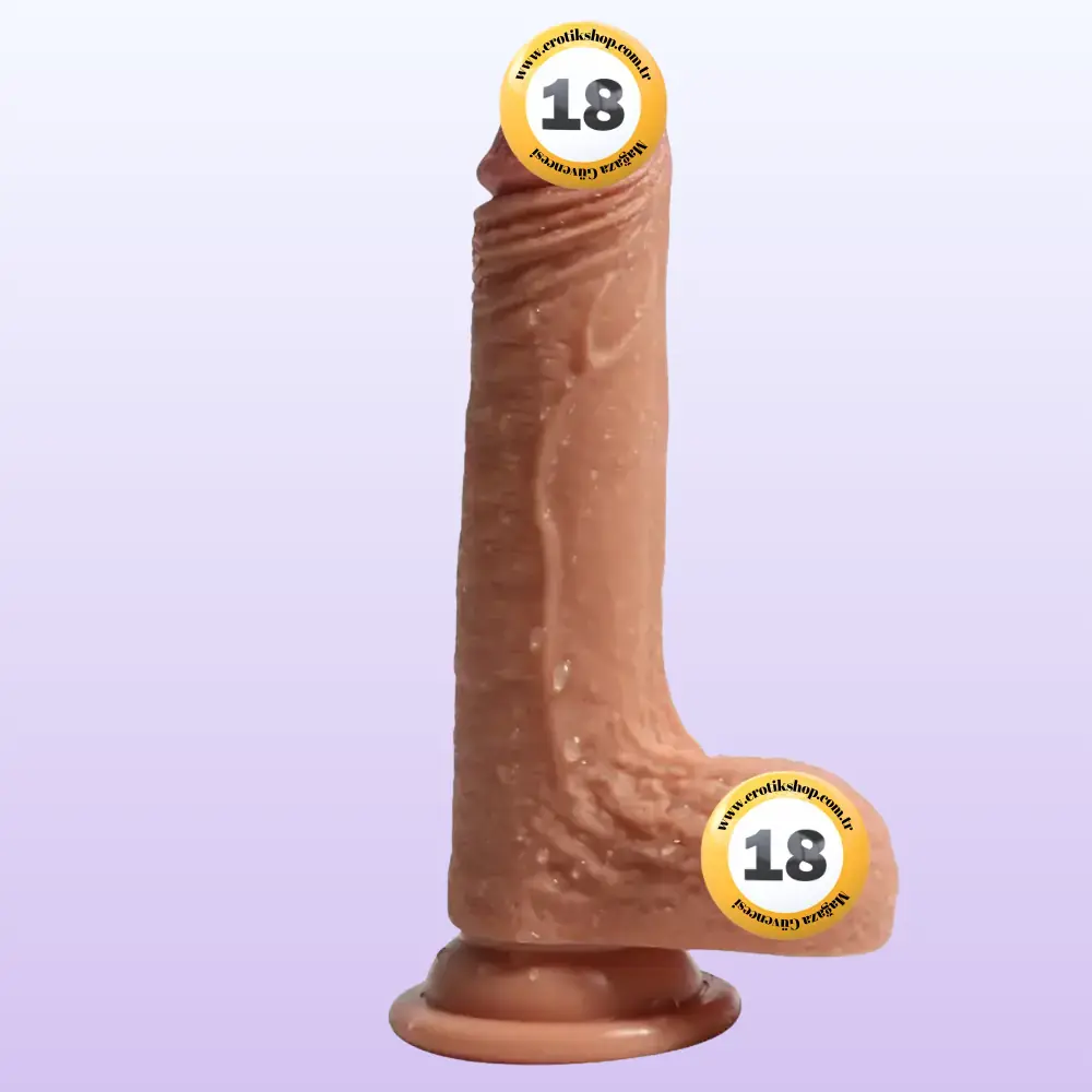 Shequ Dildo Series Crowley's Natural Doku 18 cm Titreşimli Realistik Penis