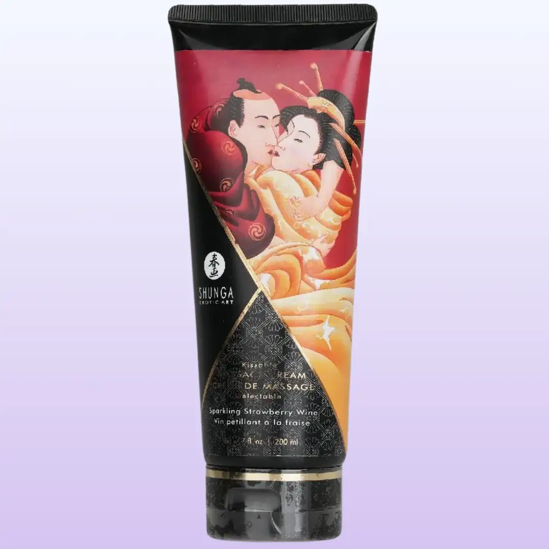 Shunga Kissable Massage Cream Çilekli Öpülebilir Masaj Jeli 200 Ml.