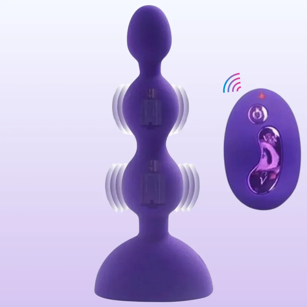 Aphrodisia Silicone Beads Purple Uzaktan Kumandalı Boncuk Anal Vibratör