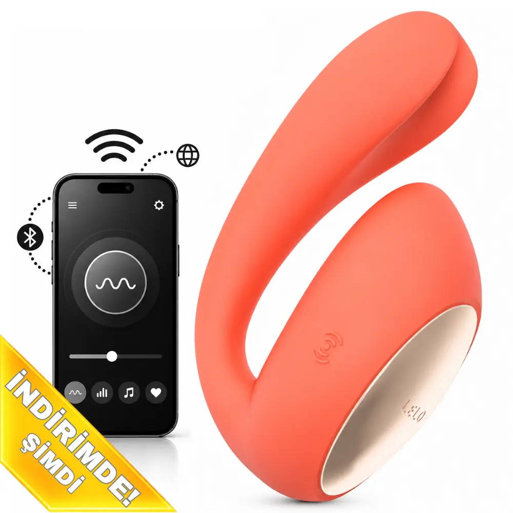 Lelo İda Wave Dual Stimulation Massager Coral Telefon Kontrollü Vibratör