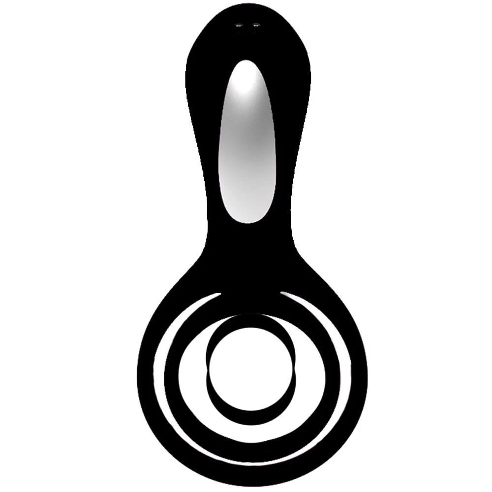 The Cock Ring Clitoral Stimulation Penis Kafesi & Penis Halkası-Black