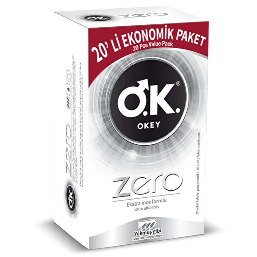 Okey Zero Ekstra İnce 20'li Prezervatif Kondom