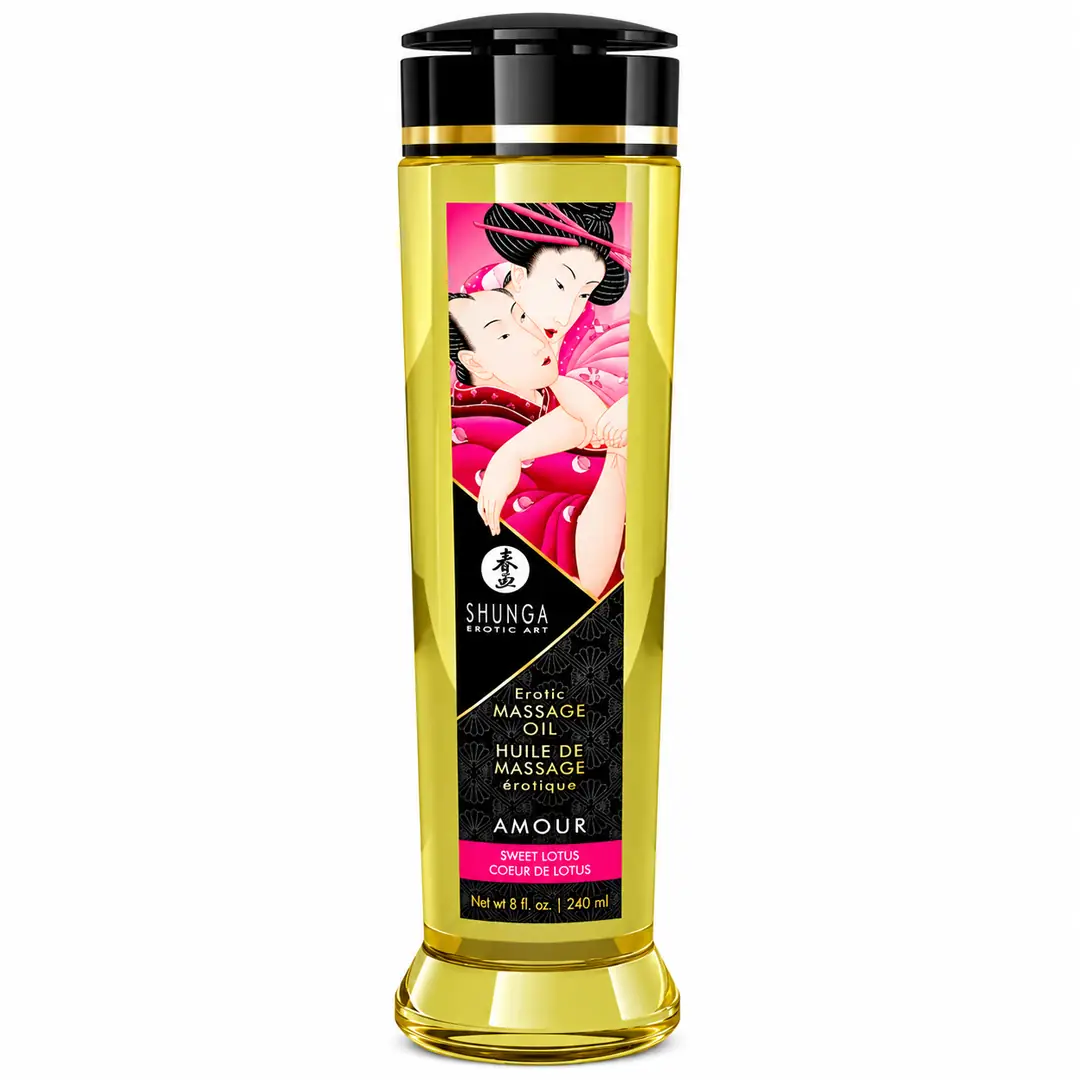 Shunga Massage Oil Sensation Lotus Aromalı Isıtmalı Masaj Yağı 240 Ml.