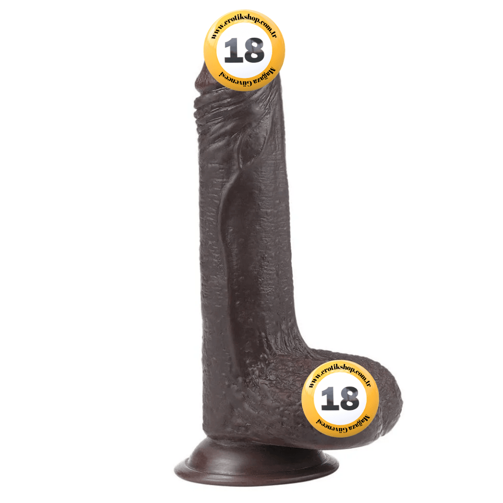 Lovetoy Sliding Skin Dildo Hareketli Deri Özellikli 18 Cm Realistik Zenci Penis
