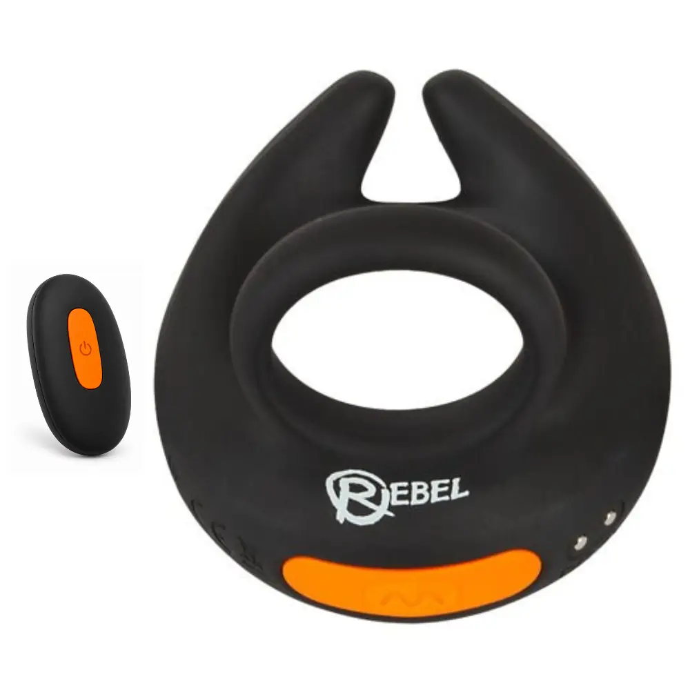 Rebel Men's Gear RC Scrotum Stimulator 10 Modlu Uzaktan Kumandalı Penis Halkası