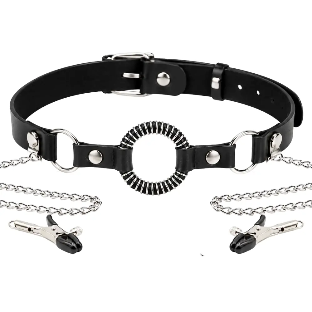 Pipedream Fetish Fantasy Series O-Ring Gag Göğüs Klipsi ve Ağız Topu