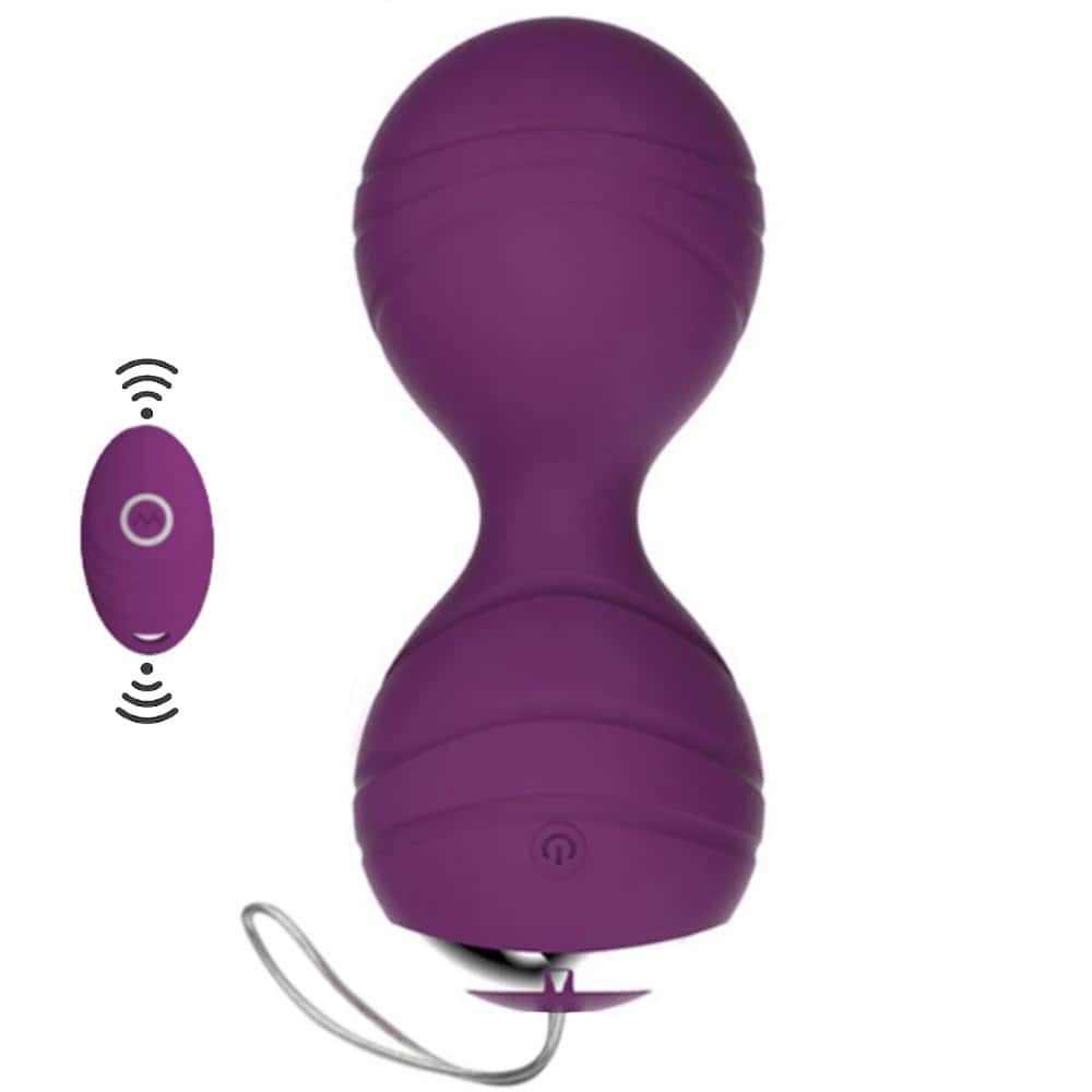 Erox Yüksek Kalite Mor Uzaktan Kumandalı Kegel Egzersiz Vibratörü