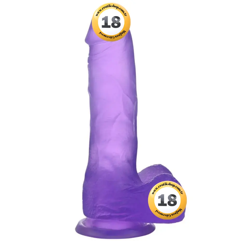 Lovetoy Jelly Studs Purple Medium 17 cm Jel Dildo LV3101