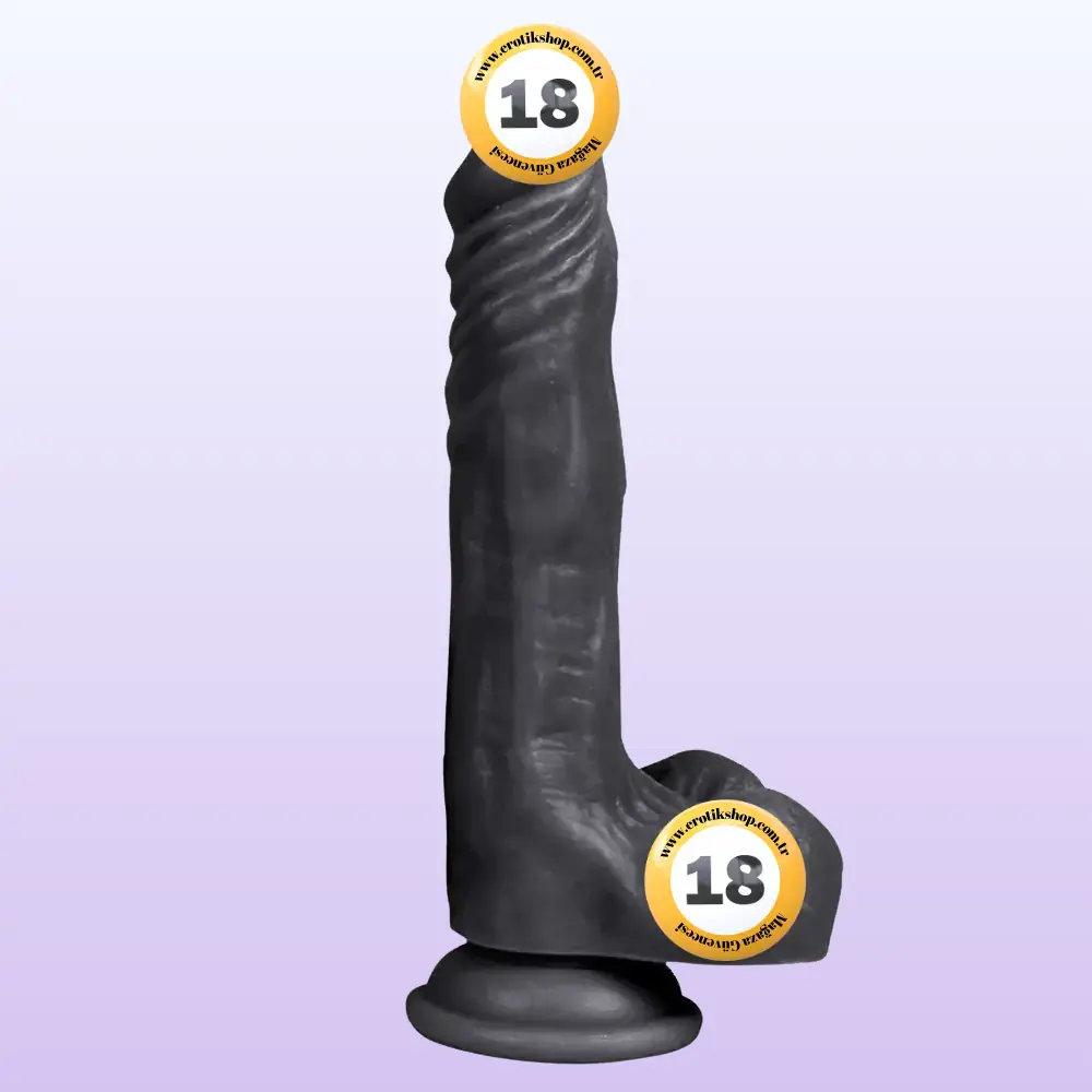 Xise Dildo Series Yuan 21 cm Realistik Zenci Penis XS-WBC10030-Black