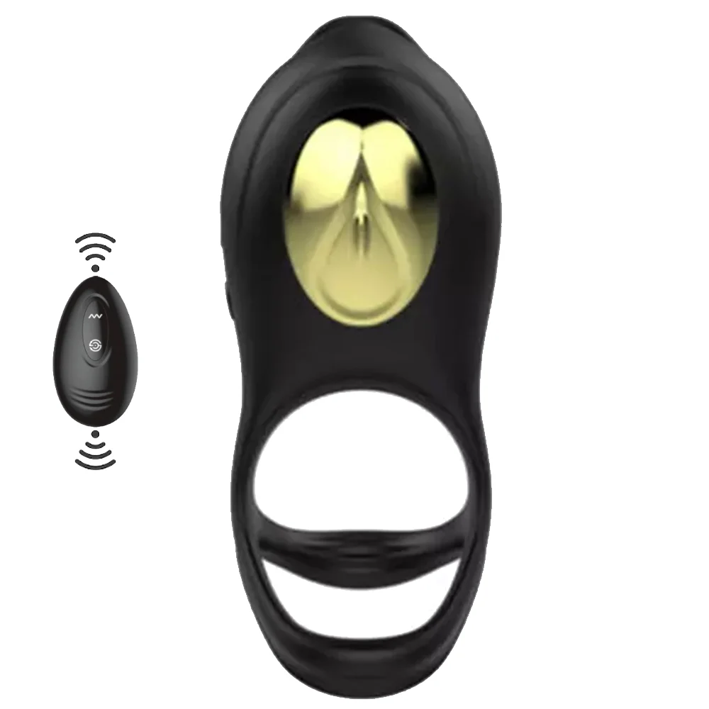 The Cock Ring Thicken Widen Uzaktan Kumanda Klitoral Penis Halkası