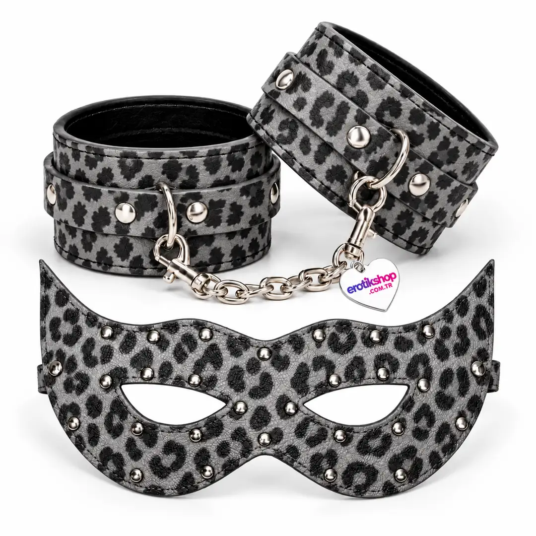 The Fetish Fantasy Series Deri El Kelepçesi ve Maske-Leopar