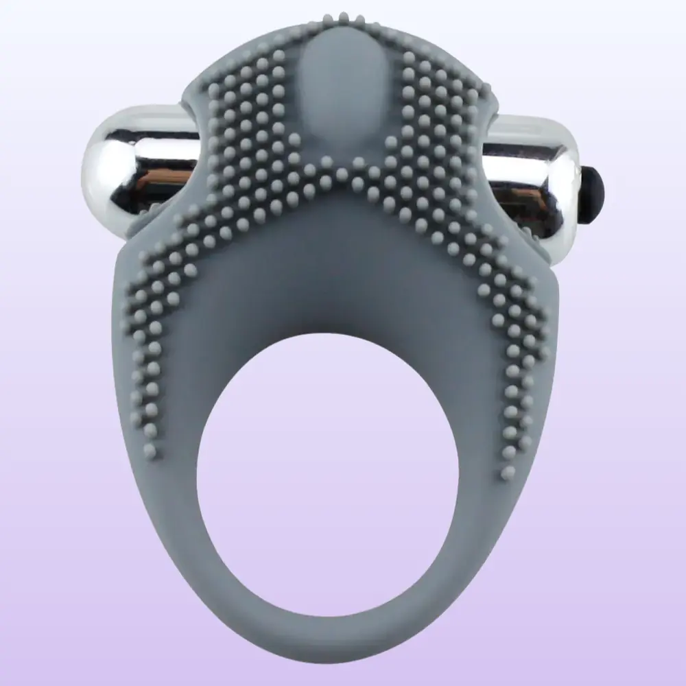 The Cock Ring Love Ring Klitoral Titreşimli Penis Halkası-Gray