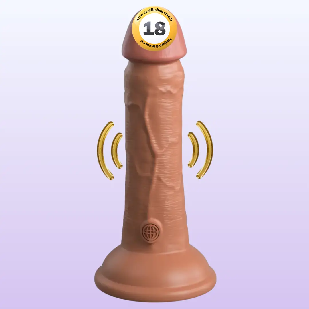 Pipedream King Cock Elite Silicone 6'' Et Doku Titreşimli Amerikan Dildo - Elite 6-Tan