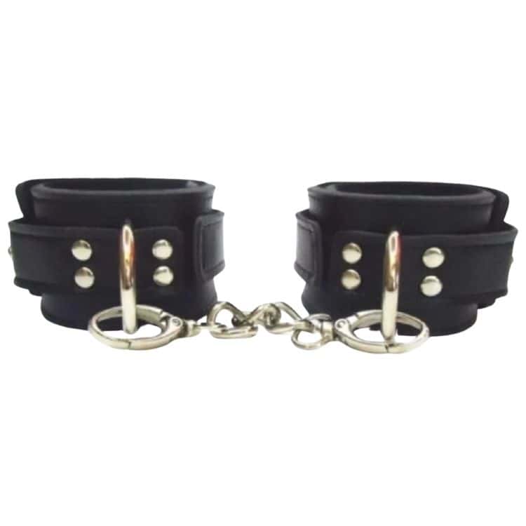 The Fetish Leather Cuffs Fetiş Deri Kelepçe-Siyah