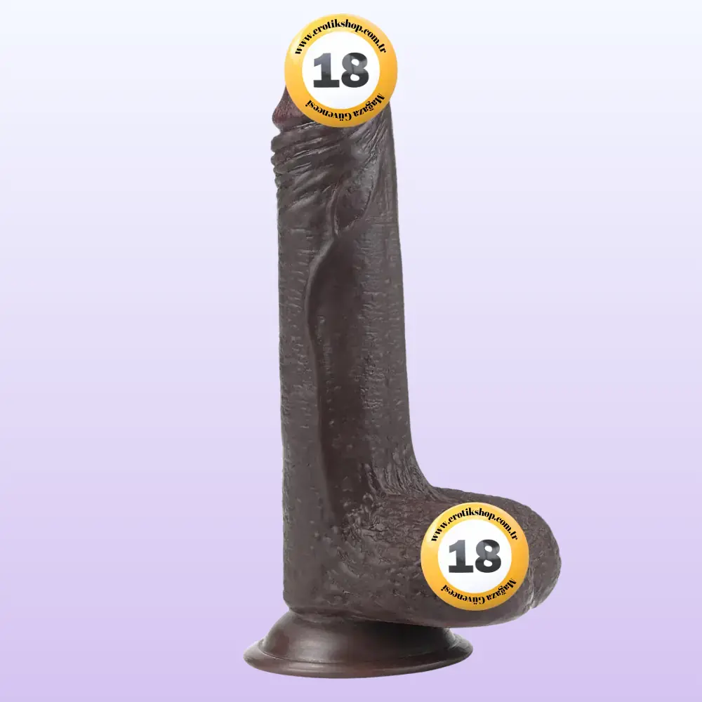 Lovetoy Sliding Skin Dildo Hareketli Deri Özellikli 18 Cm Realistik Zenci Penis