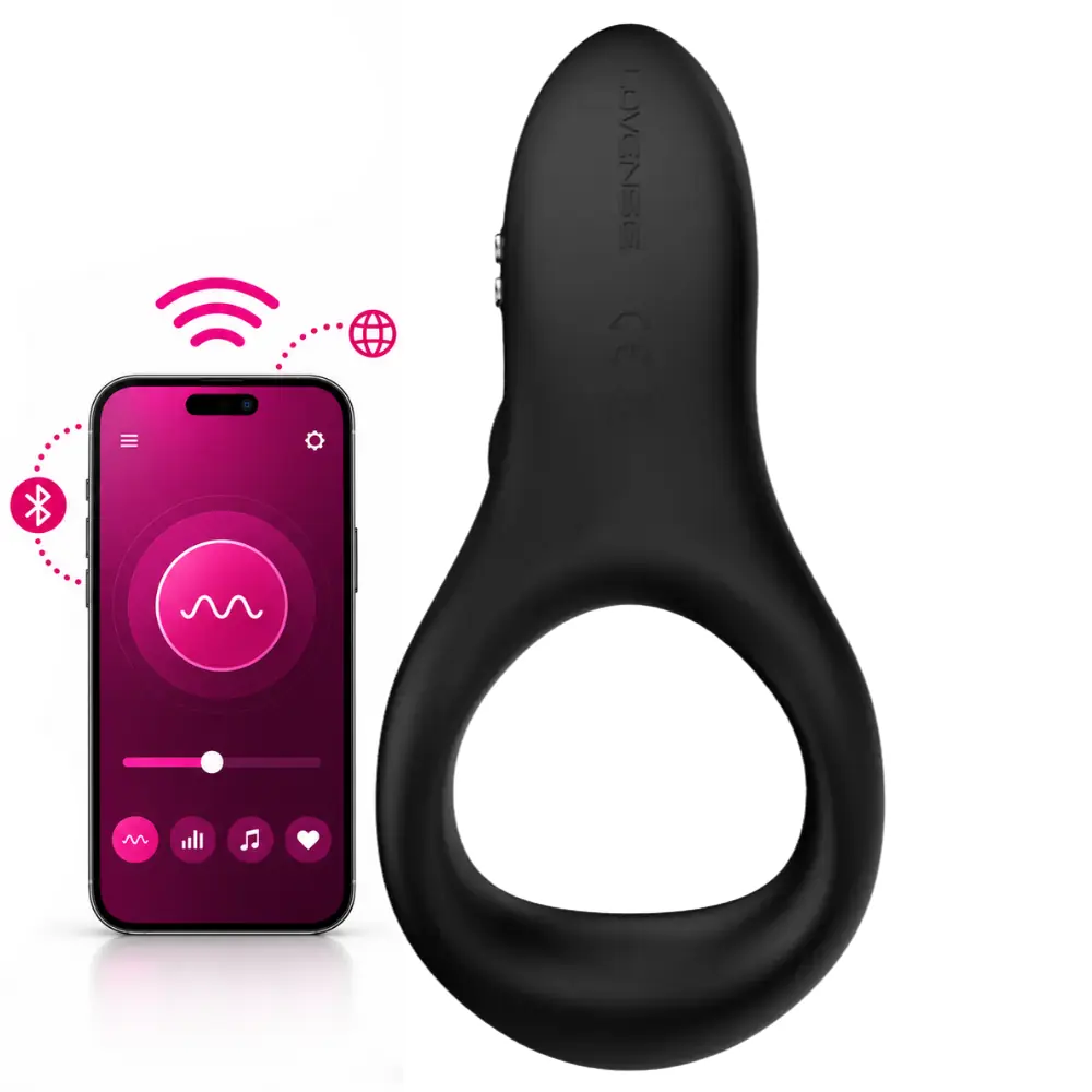 Lovense Diamo Phone Control Cock Ring Telefon Kontrollü Penis Halkası