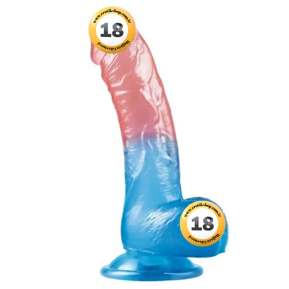 Lovetoy Dazzle Studs Dildo Curve 20 Cm Realistik Jel Penis